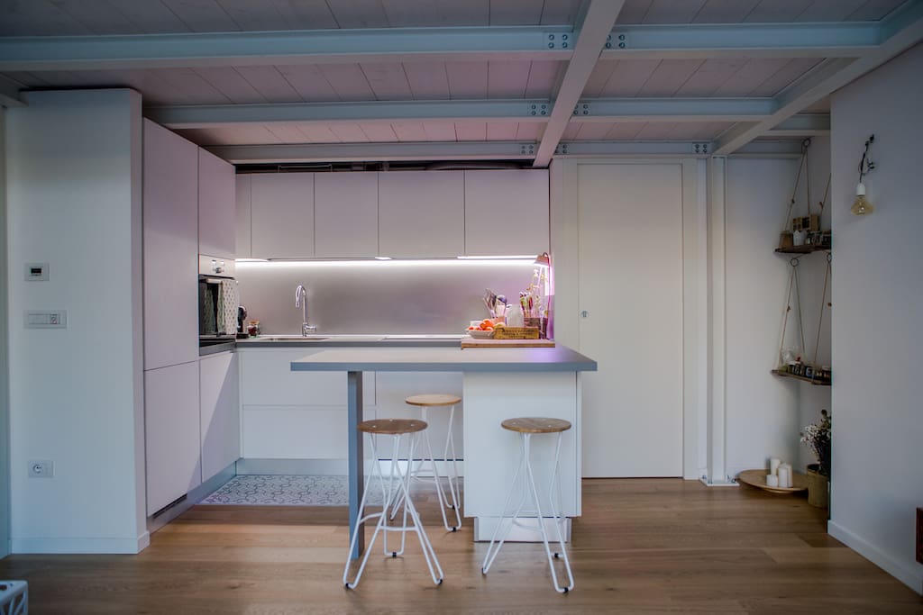 Cucina e living in comune