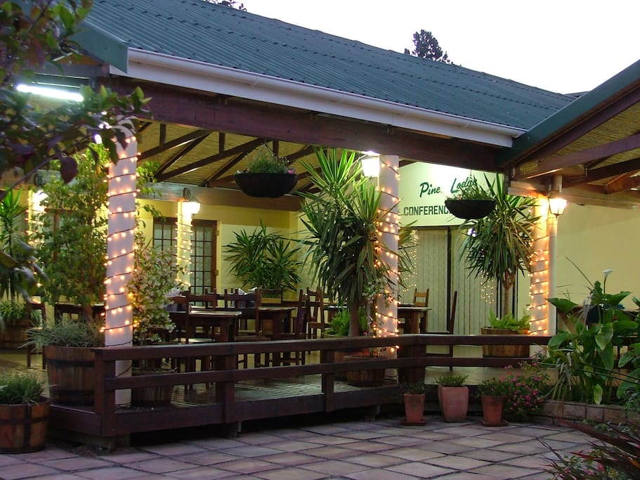 Deck at conference centre.