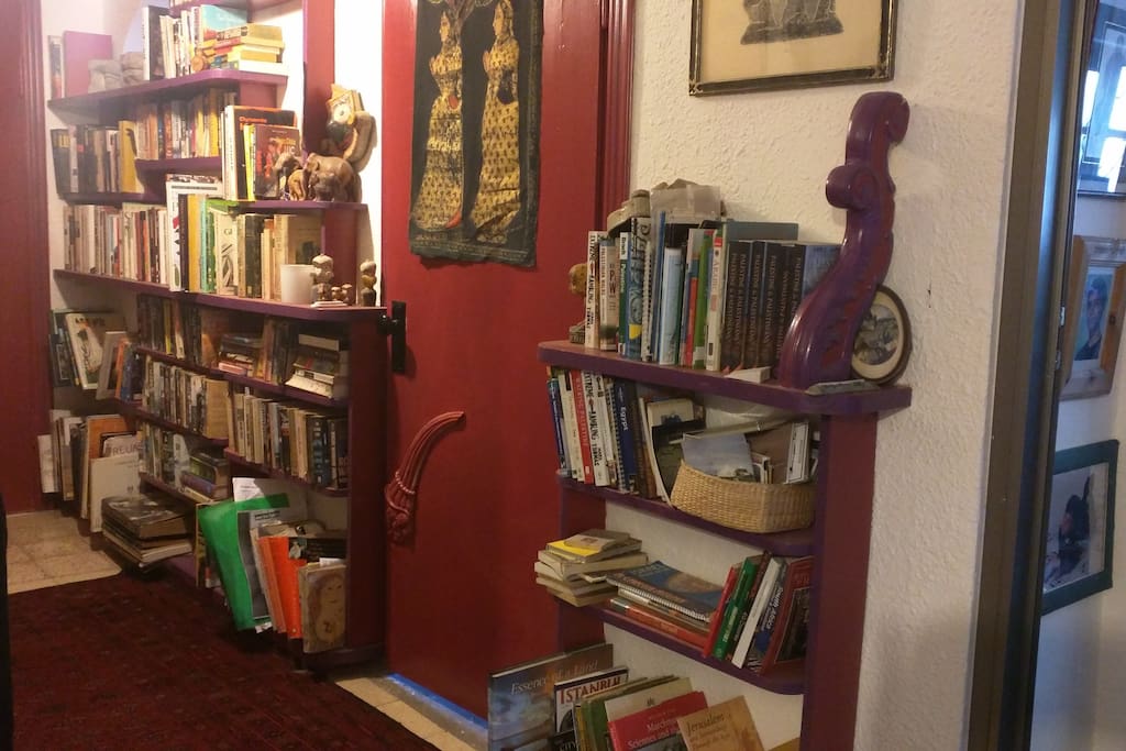 Custom crafted library woodwork