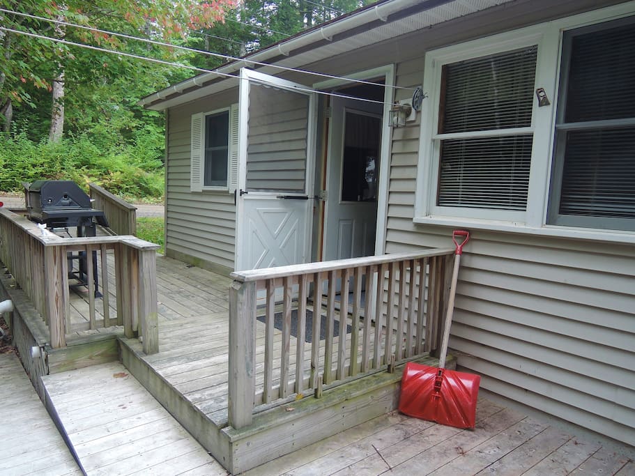 Camp entrance and deck