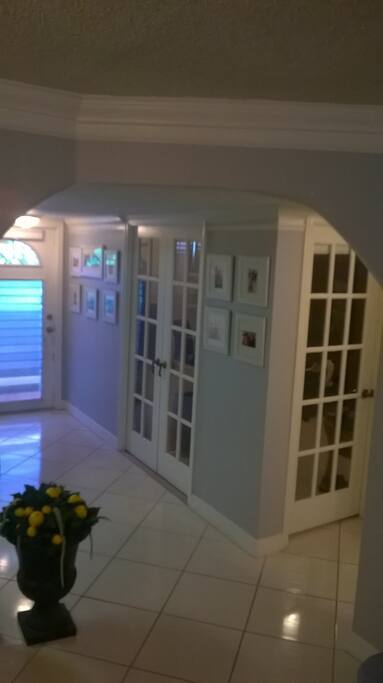 Front entry and bedroom entry.