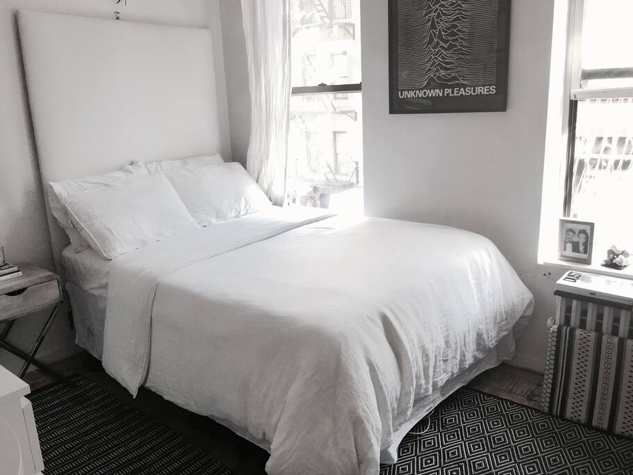 spacious bedroom.