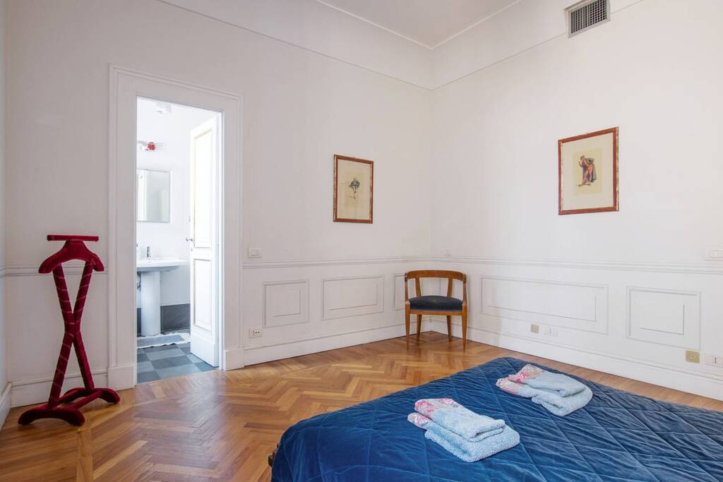 Leo's bedroom and bathroom