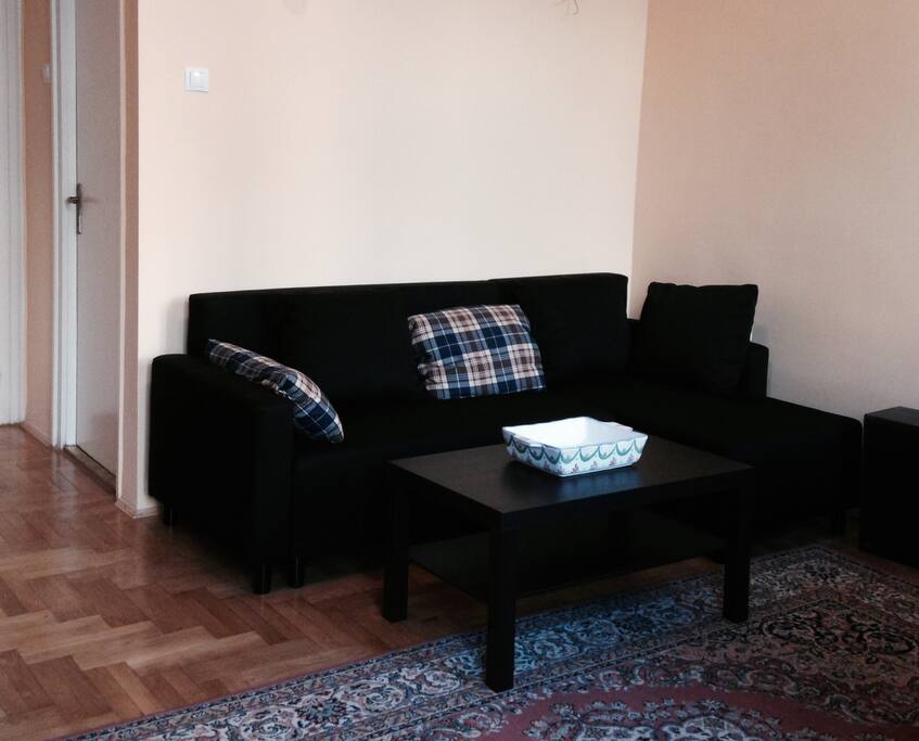 Fold-out sofa for two