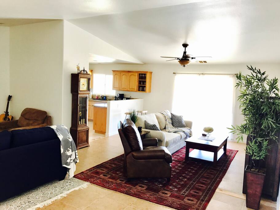 Brand new living space decorated with Pottery Barn furniture. *Note there was a granite bar installed after pictures were taken. See other photos with bar included*
