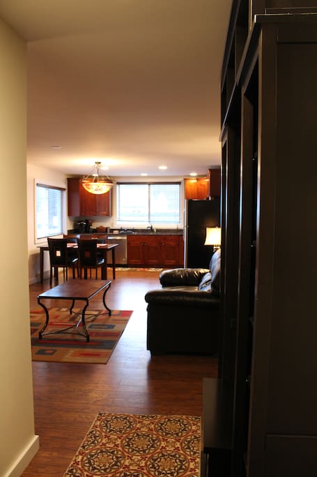 View from the front entrance