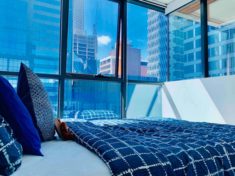 City view from bedroom