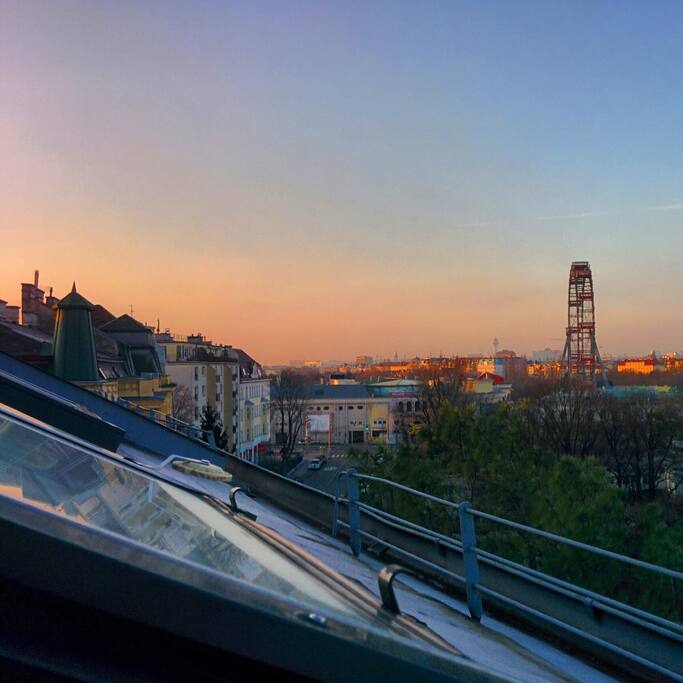 View of Prater from our apartment