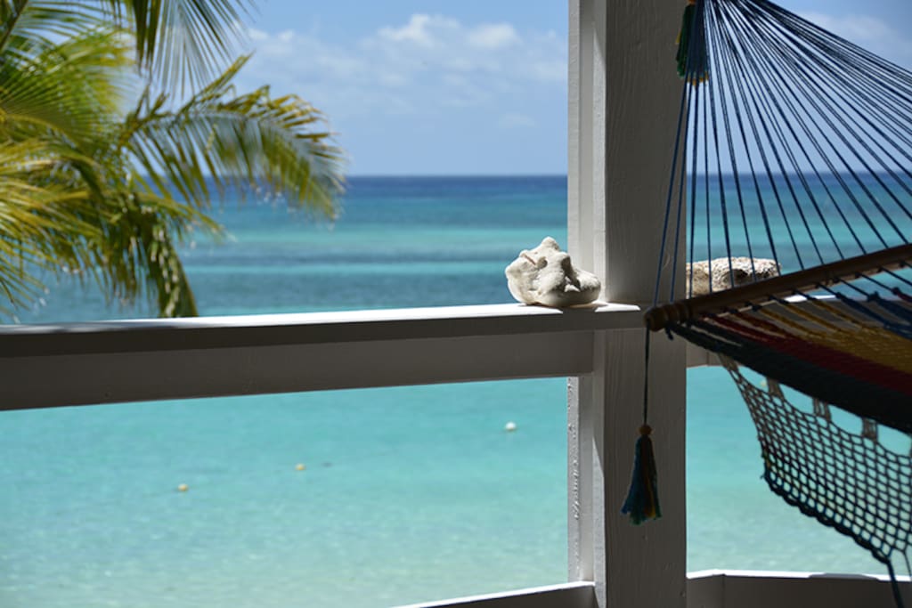 Hammocks and turquoise waters