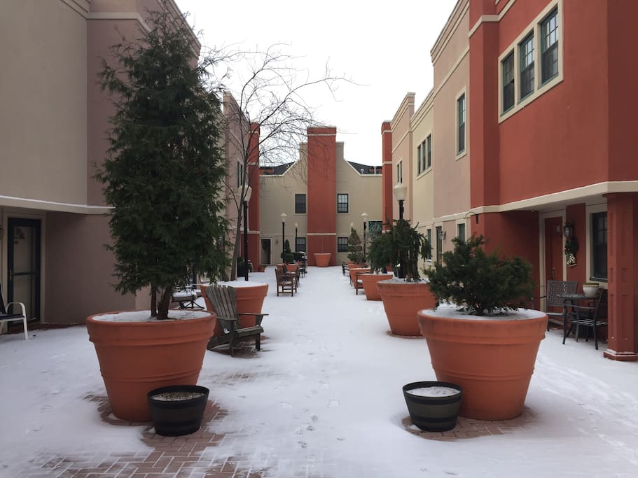 Courtyard in winter
