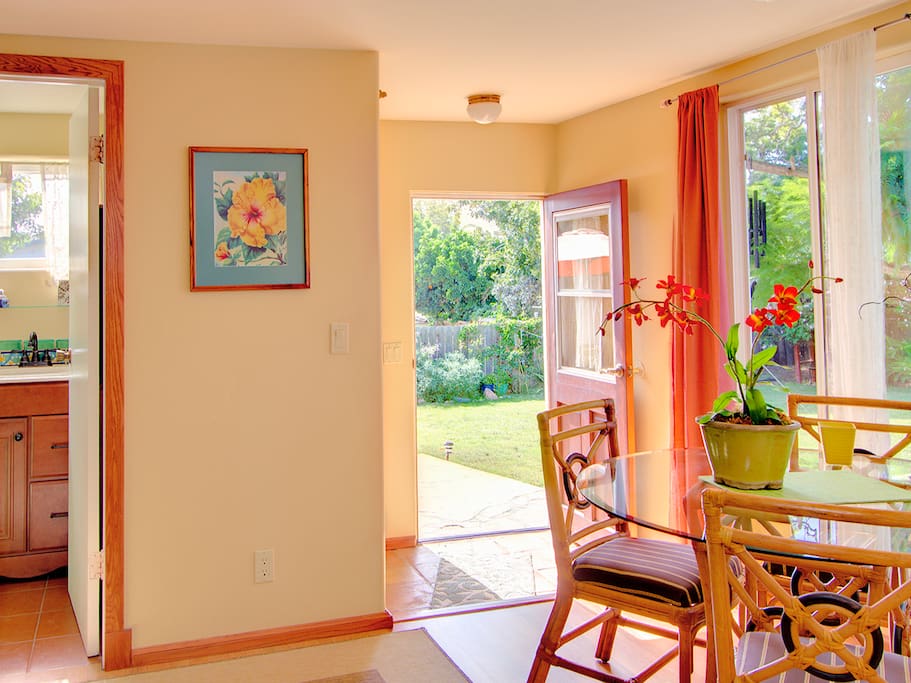 light and airy leading out to garden