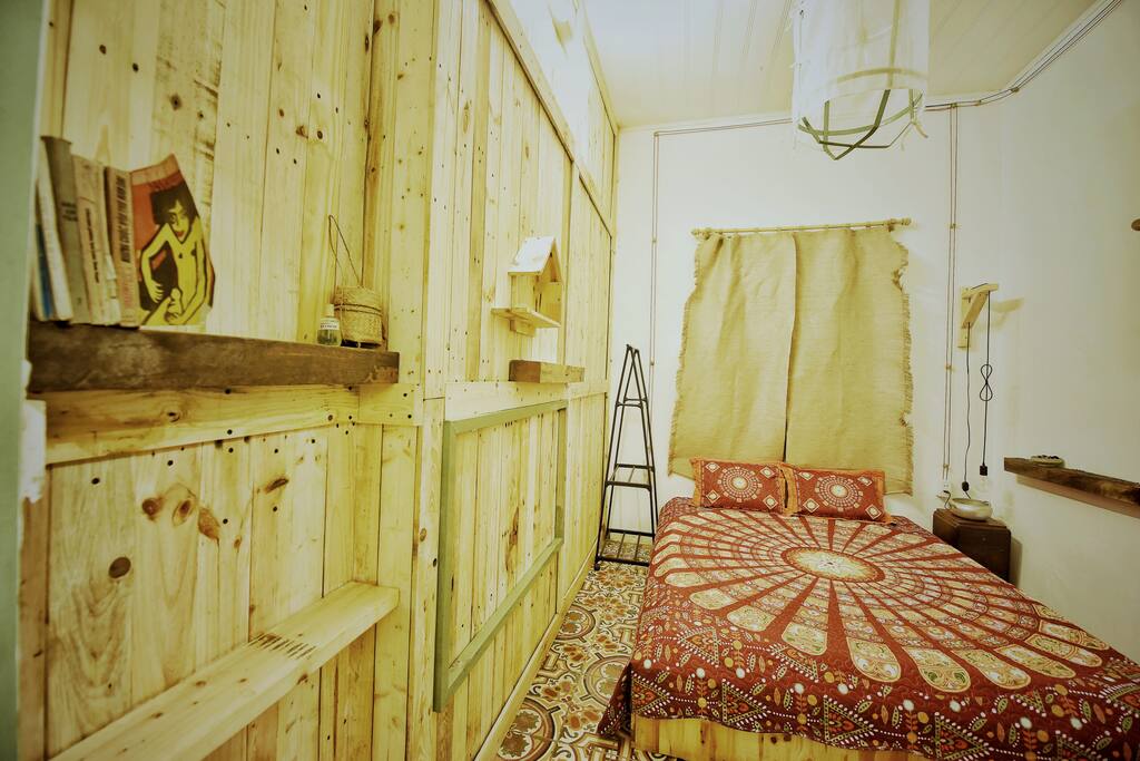 Cozy bedroom with queen-sized bed