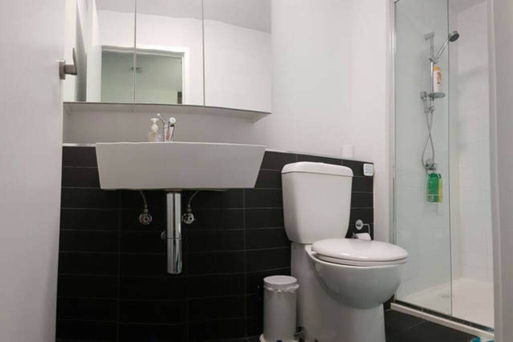 Bathroom with basic amenities