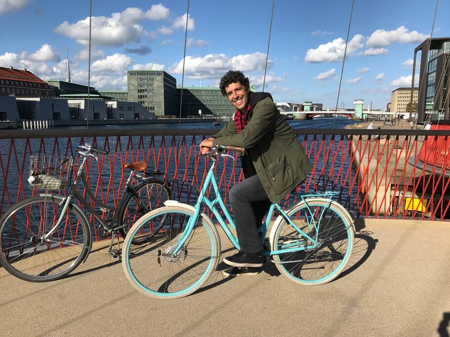 cykel kan lejes for 30 kr pr dag