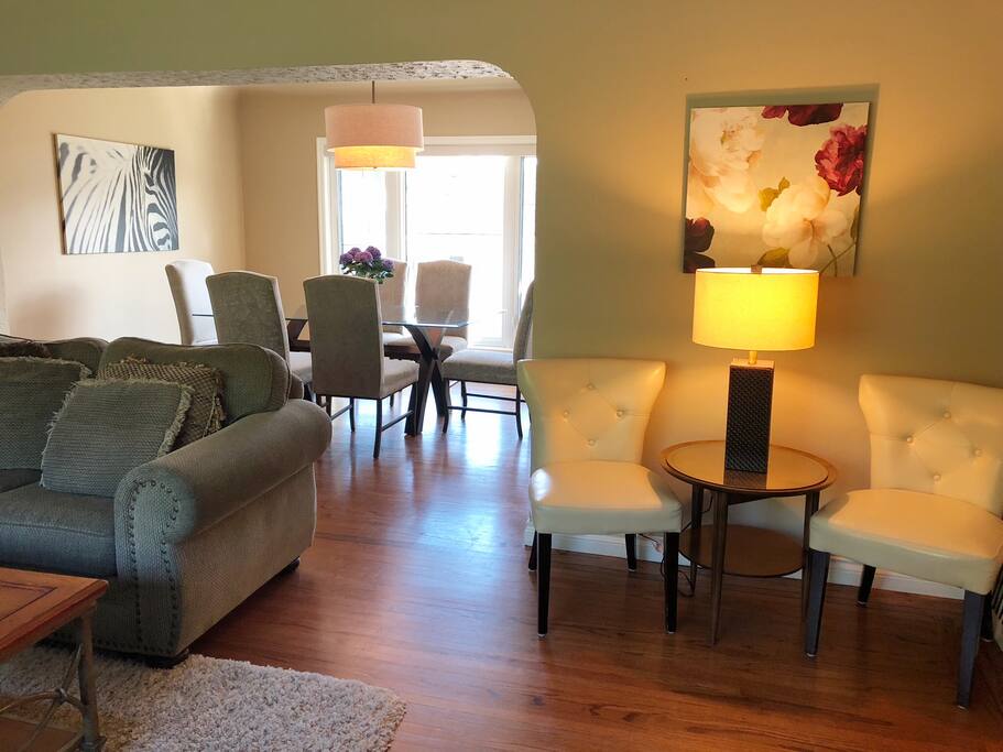 Bright open plan.