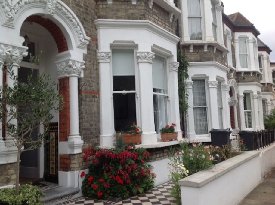 The front of the house