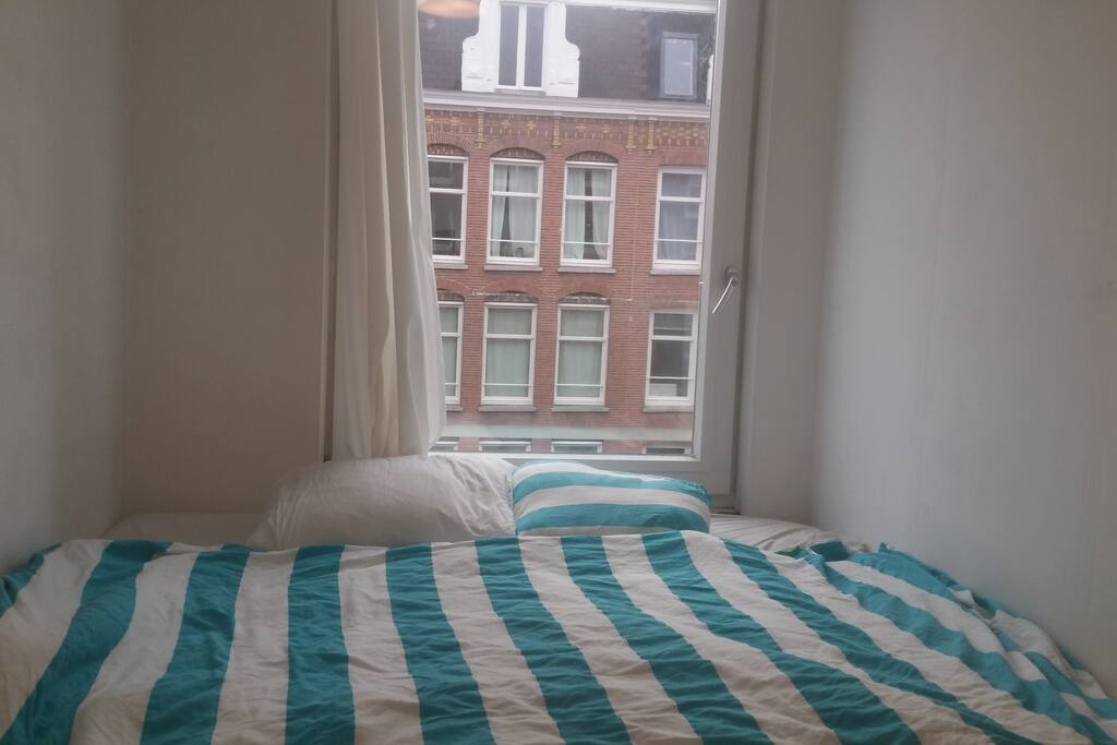 The double bed is large and comfy