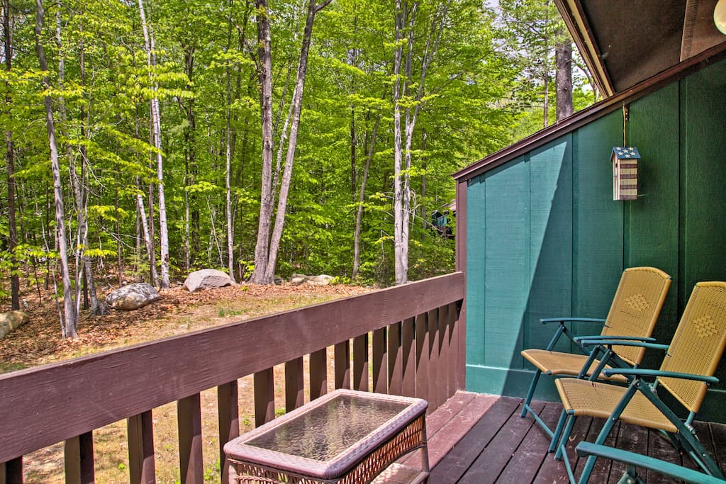 This townhome is peacefully situated within lush National Forest.