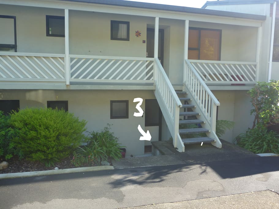 Entrance to unit