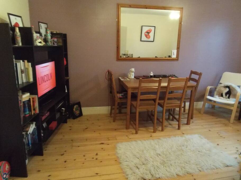 Dining area in modern lounge