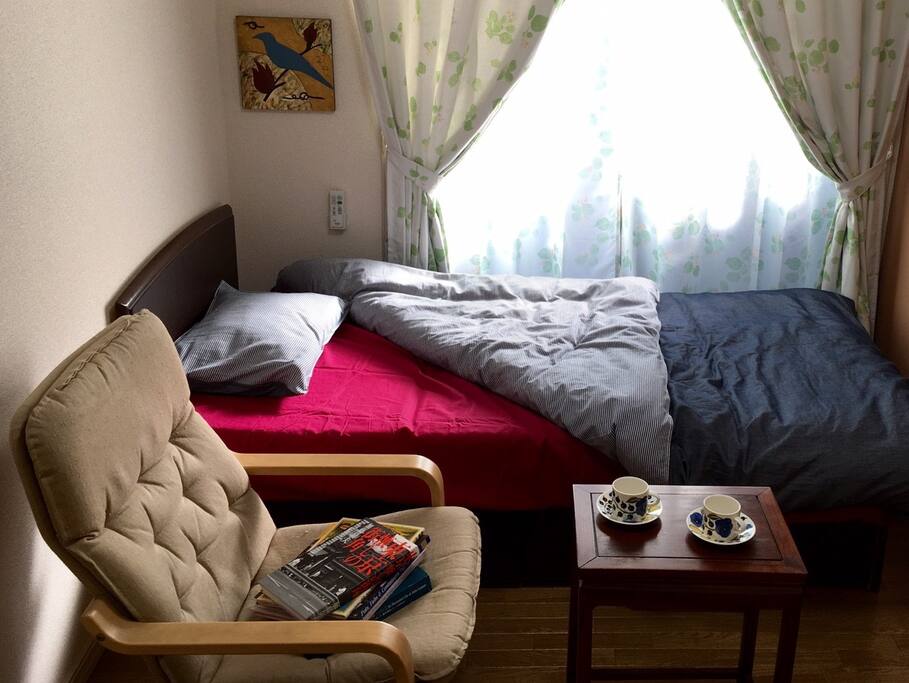 Cozy and clean bed room.
Y's B&Kitchen Tokyo.