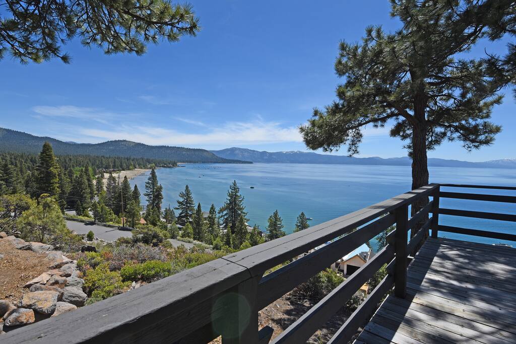 Eastward view toward Incline Village from side deck