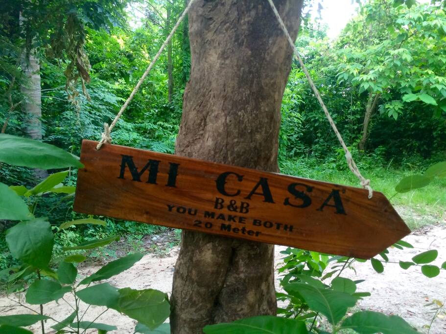 the sign