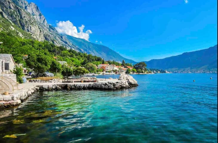 Apartment  "Sweet home" 45 sqm with private beach🏅