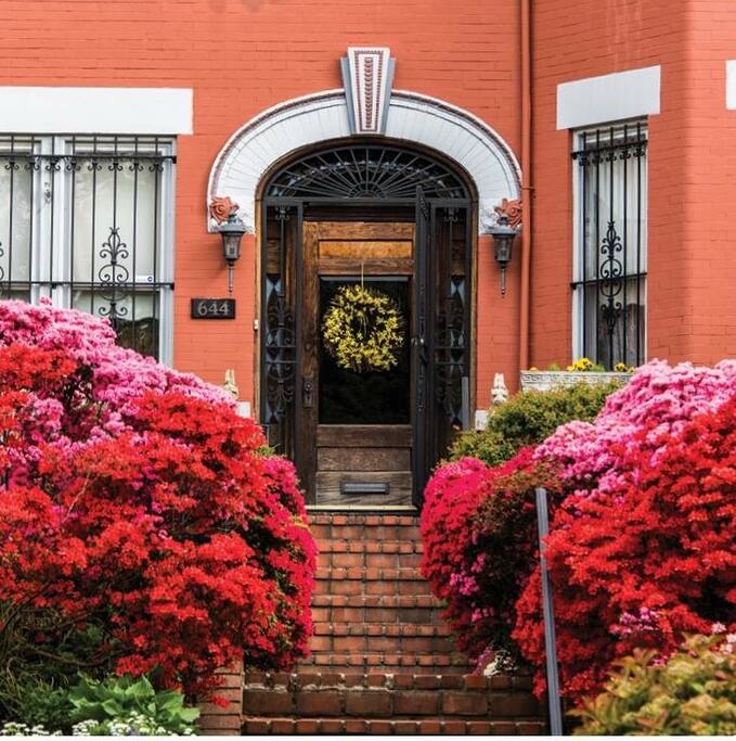 Front of home in the Spring