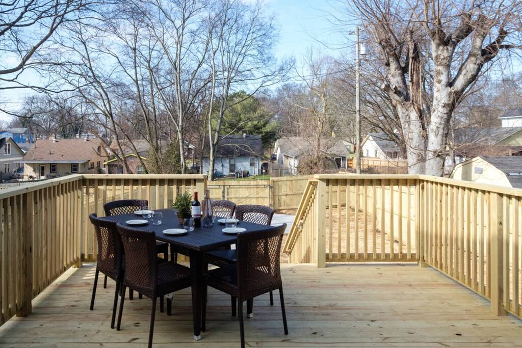 Relax on the back deck