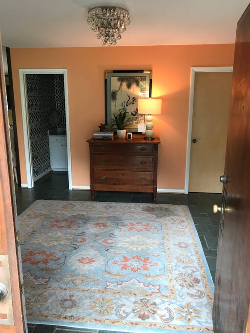 Welcome to our house. The foyer.