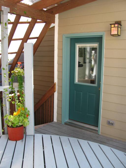 Private entrance.