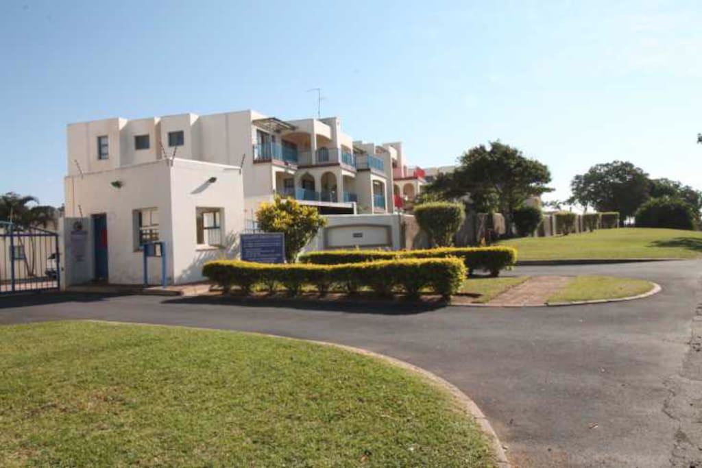 Entrance to complex