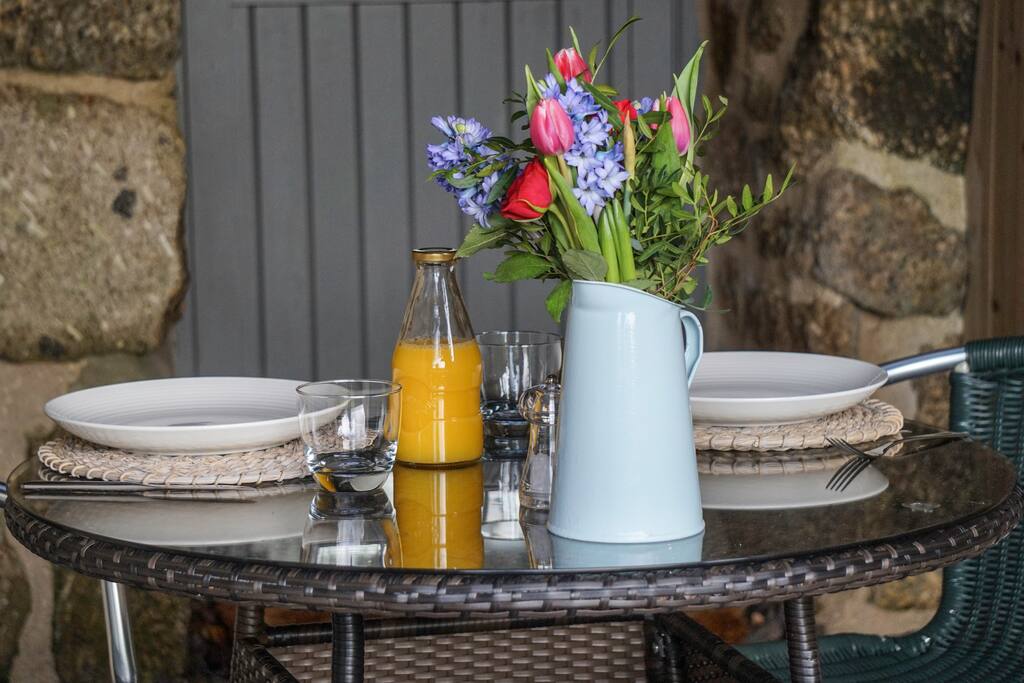 Outside dining area