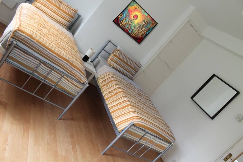 Two comfortable single beds