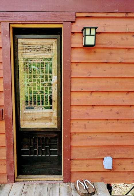 Even before you enter, you'll be admiring the authentic Japanese craftmanship.