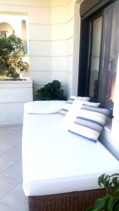 Relaxing at the luxury balcony !!!