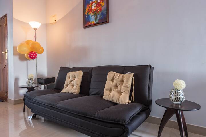 2BHK For 6 withAC-WIFI-PrivateKitchen-Nr.Manyata!