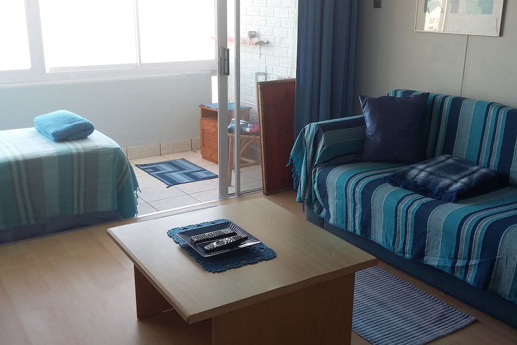 View from lounge onto the balcony/bedroom.