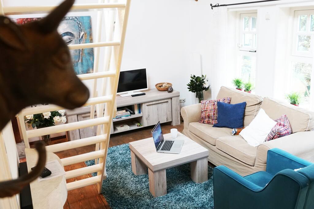 Woonkamer met heerlijke banken