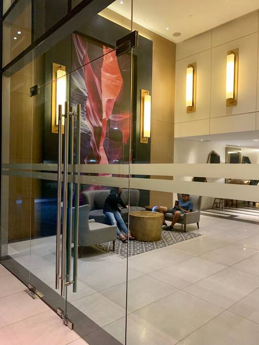 Entrance to the lobby