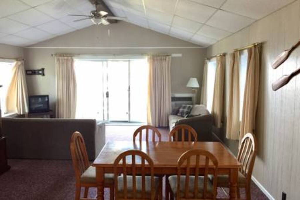 View of inside of the cottage.