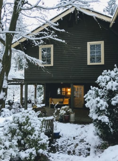 Winter Snow View of Entry