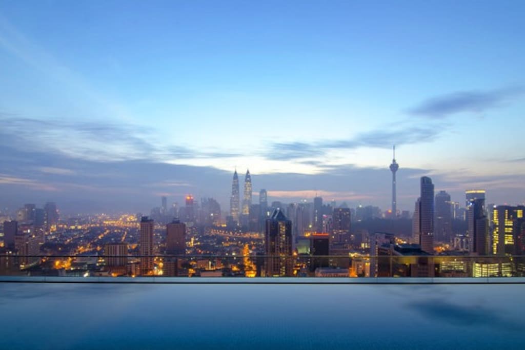 On top of our roof at dawn The view from our infinity pool. Oh God. Wouldn't you wish to be here? ;)