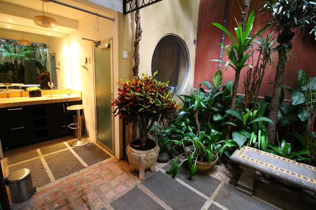 Bathroom and suite private garden