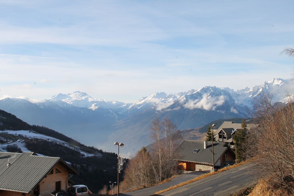 Magnifique vue sur la montagne depuis l'appartement