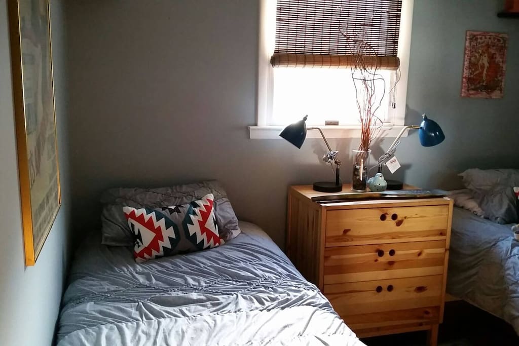 One of the beds - morning light