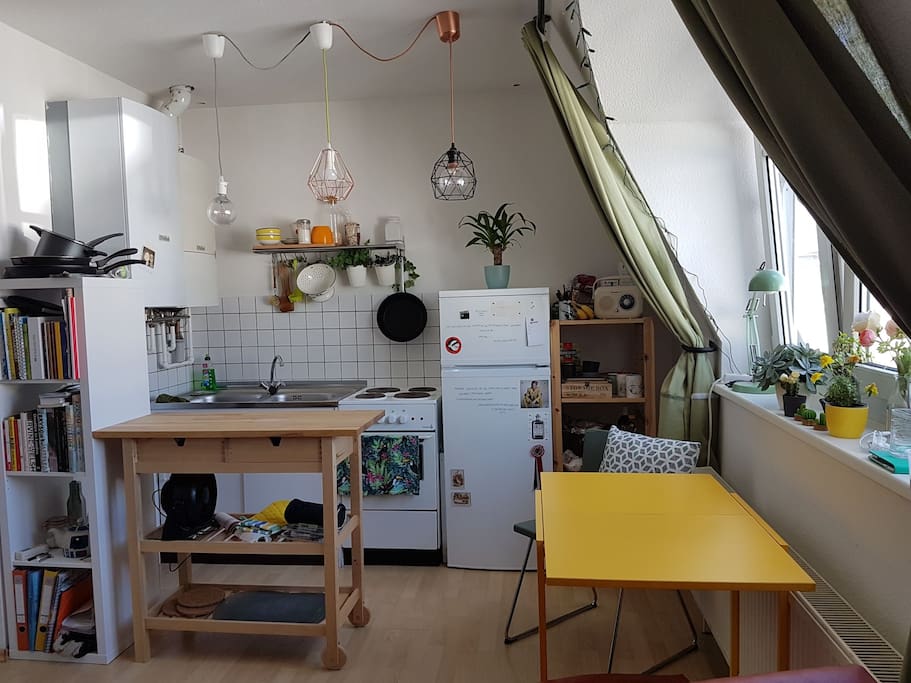Kitchen and living room