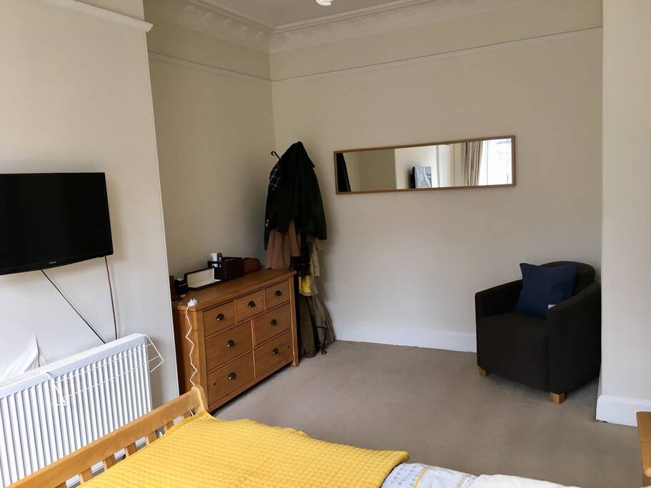 Bedroom including chest of drawers