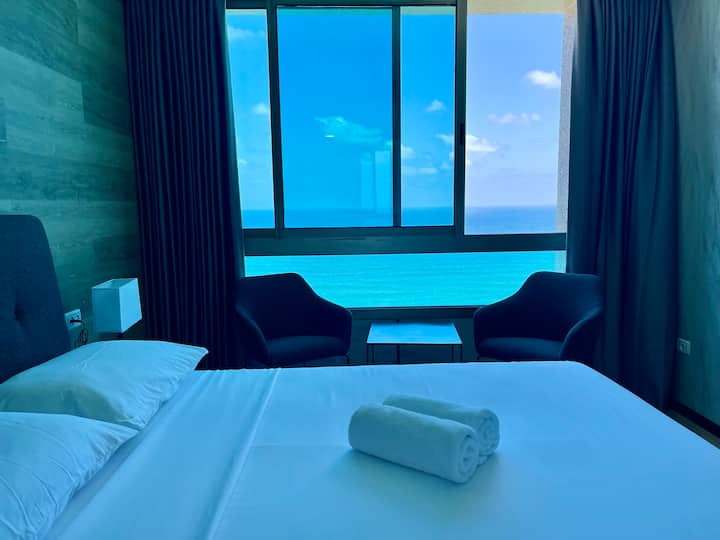 Beach Front Studio by C Tower Serviced apartments for Rent in Netanya